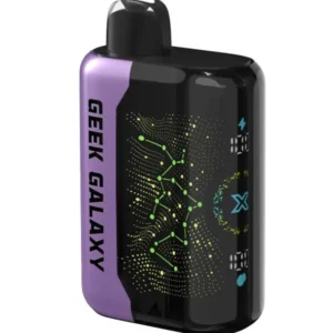 Raspberry Peach Lime Geek Galaxy Pulse XX 25K Puffs Disposable Vape